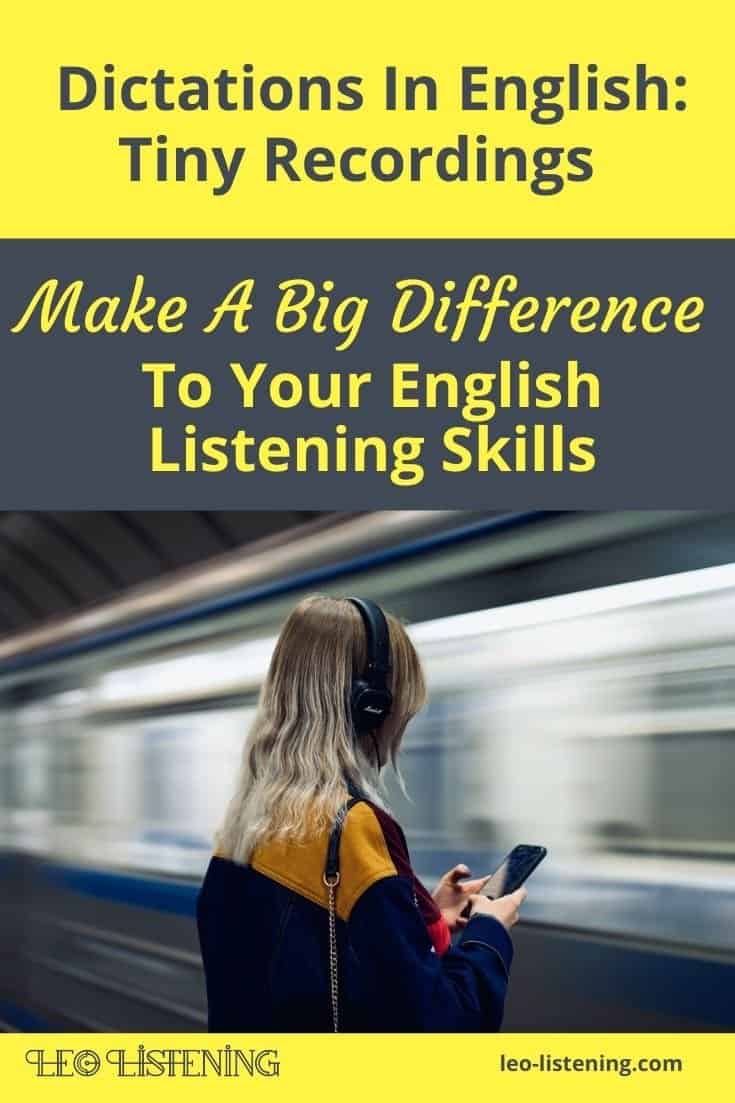 Dictations in English vertical