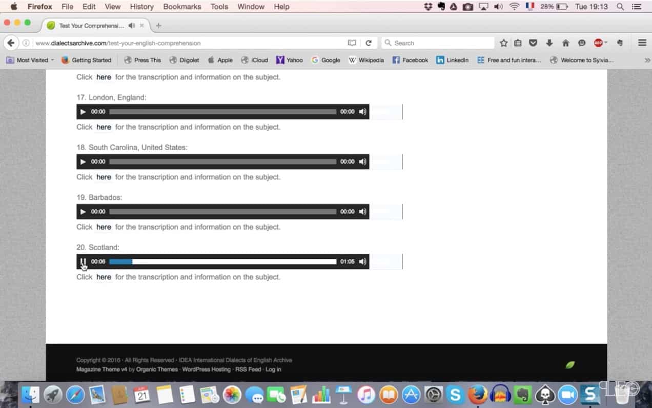 IDEA comprehension tests