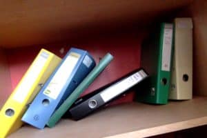 A selection of the many folders full of worksheets from my offline teaching days. All of this is now in my basement and will eventually go in the bin!