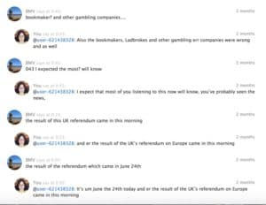 Under the wave, I can see what my student has transcribed. I then add my corrections and take note of what they found difficult (new vocabulary, weak forms, squashed expressions, difficult accent etc).
