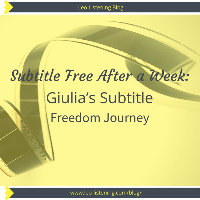 Subtitle free after a week – Guila’s Subtitle Freedom Journey Subtitle free after a week - Guila's Subtitle Freedom Journey